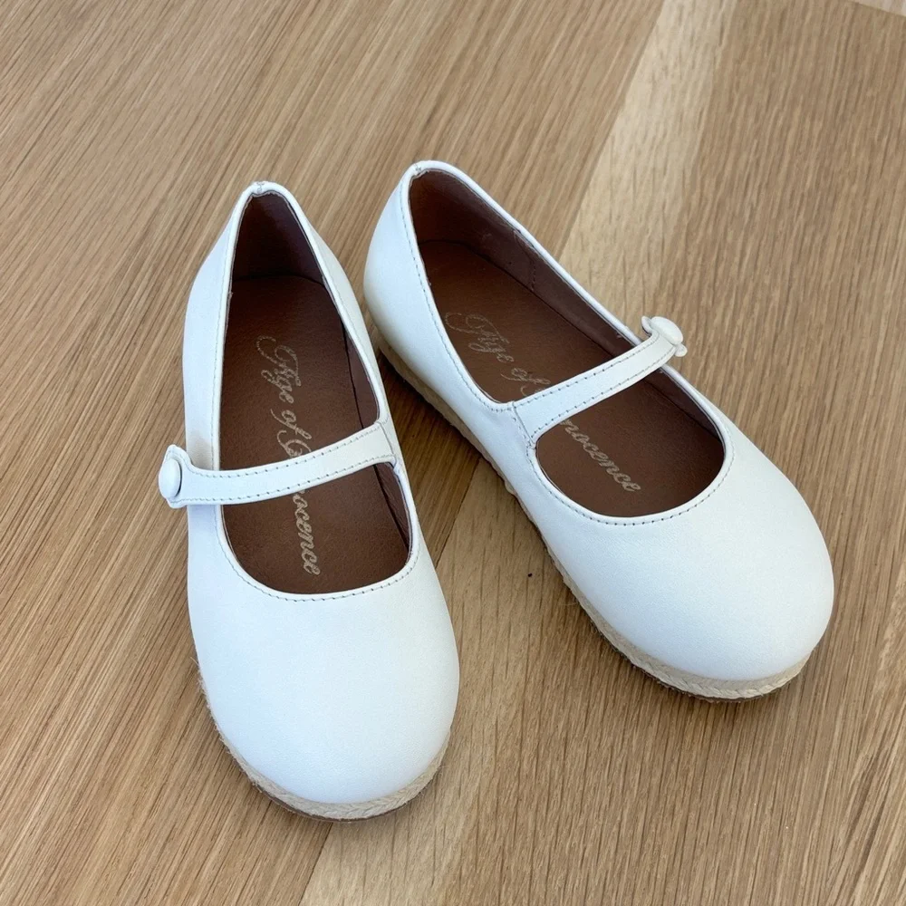 Age of Innocence Hailey White Espadrilles for Little Girls